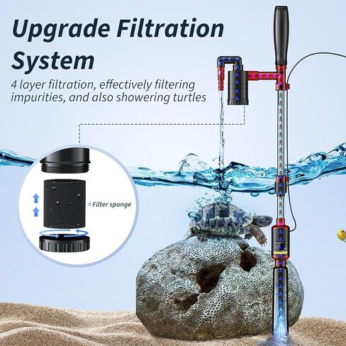 Fish Tank Cleaner, Aquarium Gravel Cleaner, 530GPH/32W Electric Fish Tank Cleaning Tools, Adjustable Water Flow Fish Tank Gravel Cleaner Vacuum, Aquarium Cleaner Kit for Water Chang Filter, Wash Sand in Kuwait