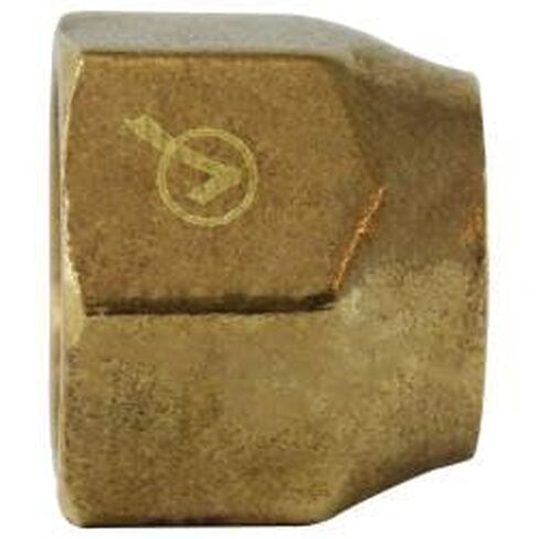AMC 704020-0604 Short Forged Nut, 3/8 x 1/4 in Female SAE Flared, Brass (4 Pack) in Saudi Arabia