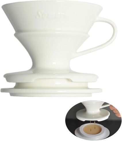صب فوق مجموعة التنقيط / V60 حجم 2 Ceramic بالتنقيط + صينية التنقيط in Saudi Arabia
