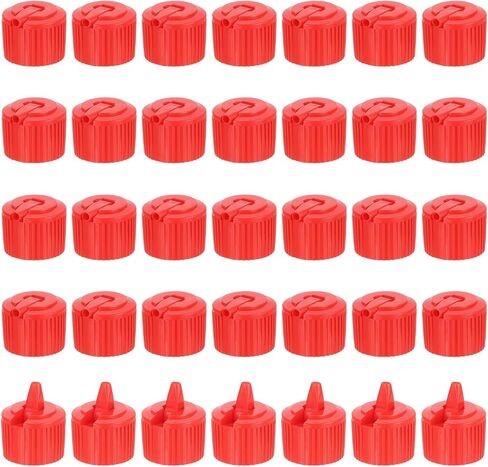 PATIKIL 48 Pcs 24/410 Flip Bottle Top Dispensing Caps, Plastic Squeeze Bottles Dispensing Cap Spout Flip Replacement Top for Shampoo Moisturizer, White in Saudi Arabia