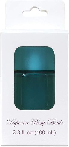 Beauticom PANA Professional No Wording Labeled Push Down Liquid Pumping Empty Bottle Dispenser (3.3 oz, TEAL) in Saudi Arabia