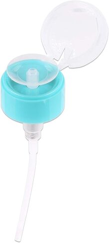 Beauticom PANA Professional No Wording Labeled Push Down Liquid Pumping Empty Bottle Dispenser (3.3 oz, TEAL) in Saudi Arabia