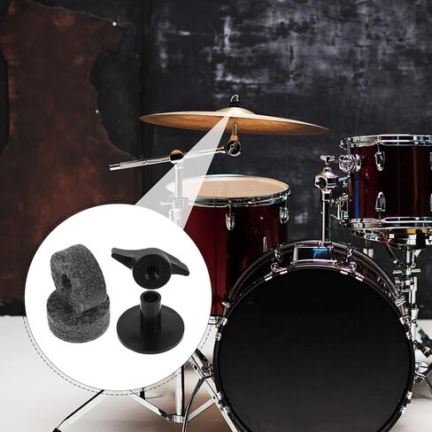 DECHOUS 2PCS Plastic Cymbal Stand Sleeves with Felt Pads Noise and Vibration Reduction for Crash Splash Ride Cymbals Drum Kit Accessory Replacement Parts Random Color in Saudi Arabia