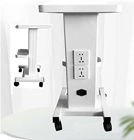 3 Tier Multi Function Trolley Cart with Built-in Socket, Mobile Dental Medical Cart with Wheels for Hospital and Spa in Saudi Arabia