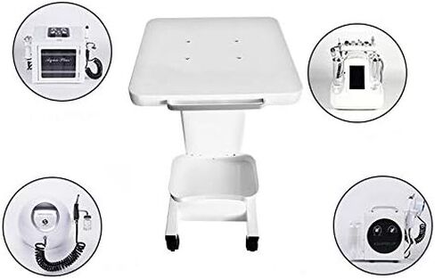 3 Tier Multi Function Trolley Cart with Built-in Socket, Mobile Dental Medical Cart with Wheels for Hospital and Spa in Saudi Arabia