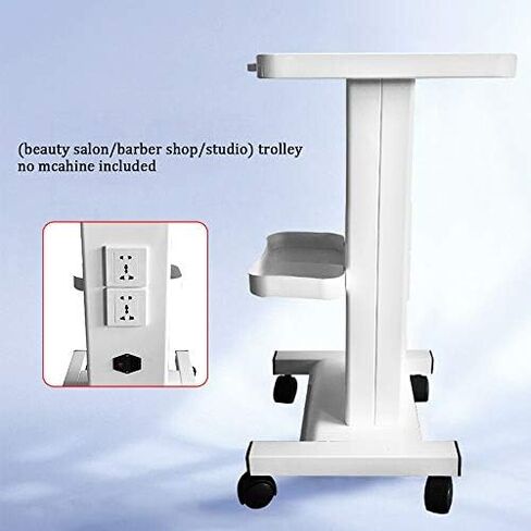 3 Tier Multi Function Trolley Cart with Built-in Socket, Mobile Dental Medical Cart with Wheels for Hospital and Spa in Saudi Arabia