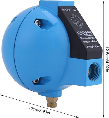 1 Piece HAD20B Automatic Condensate Mechanical Round Float Drain Valve 1/2BSP 400LH 20Bar, No Electricity Required, No Compressed Air Loss, for Compressed Air Equipment in Saudi Arabia