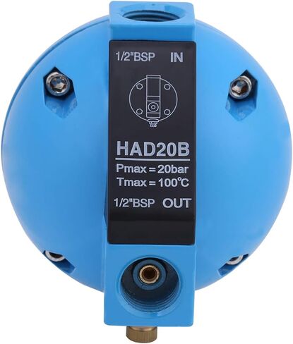 1 Piece HAD20B Automatic Condensate Mechanical Round Float Drain Valve 1/2BSP 400LH 20Bar, No Electricity Required, No Compressed Air Loss, for Compressed Air Equipment in Saudi Arabia