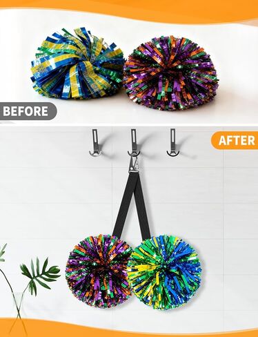 3Pcs Pom Pom Holder, Adjustable Cheer Pom Poms Straps for Backpack Cheerleader Team Tags Cheer Bag Strap for Cheerleader Cheerleading Girls in Saudi Arabia
