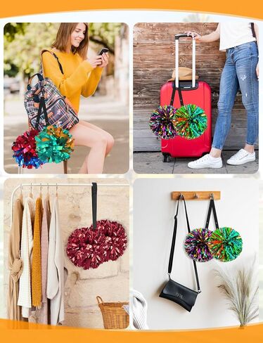 3Pcs Pom Pom Holder, Adjustable Cheer Pom Poms Straps for Backpack Cheerleader Team Tags Cheer Bag Strap for Cheerleader Cheerleading Girls in Saudi Arabia