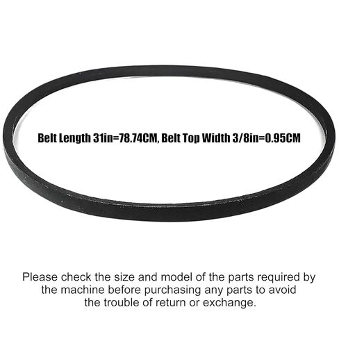 954-0343 حزام القيادة لشبل كاديت MTD Craftsman Ryobi Simplicity Ariens Snowblower، يستبدل 754-0343 954-0142 754-0142 954-0205 754-0205 754-0133 حزام جزازة العشب (3/8 بوصة × 31 بوصة) in Kuwait