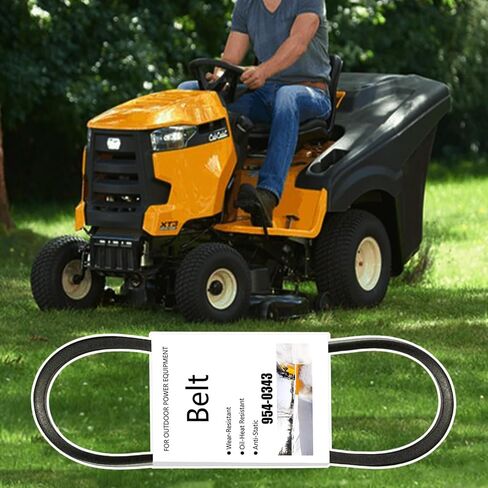 954-0343 حزام القيادة لشبل كاديت MTD Craftsman Ryobi Simplicity Ariens Snowblower، يستبدل 754-0343 954-0142 754-0142 954-0205 754-0205 754-0133 حزام جزازة العشب (3/8 بوصة × 31 بوصة) in Kuwait
