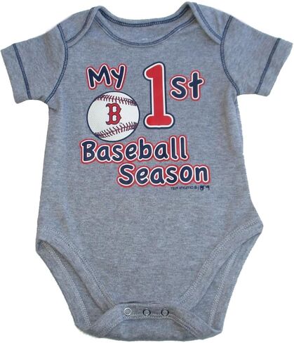 VF Boston Red Sox My 1st Baseball Season Infant Creeper Bodysuit - Gray in Kuwait