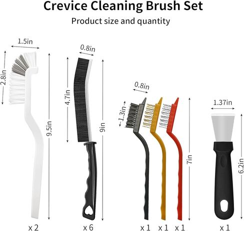 Crevice Cleaning Brush Set–12-Piece Household Gap Deep Cleaning Supplies, Perfect for Small Spaces in Saudi Arabia