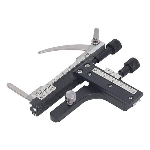 Microscope Mechanical Stage Movable Caliper Precision Aluminum Alloy Adjustable Ruler for Laboratory Microscopy and Scientific Research in Saudi Arabia