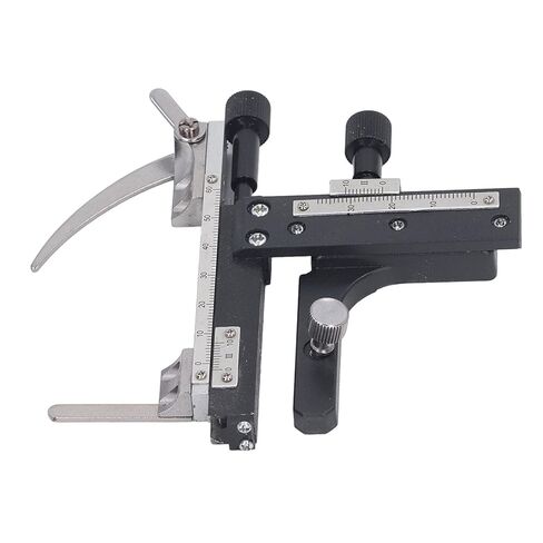 Microscope Mechanical Stage Movable Caliper Precision Aluminum Alloy Adjustable Ruler for Laboratory Microscopy and Scientific Research in Saudi Arabia