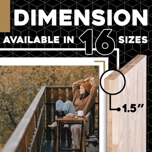DuraSteel Solid Wood Table Top - 24 x 24 Butcher Block Countertop - Natural Maple Slab Wood Cutting Board for Kitchen Workbench Desk Top, Large Charcuterie Boards Counter Round Chopping Wooden Bamboo in Saudi Arabia