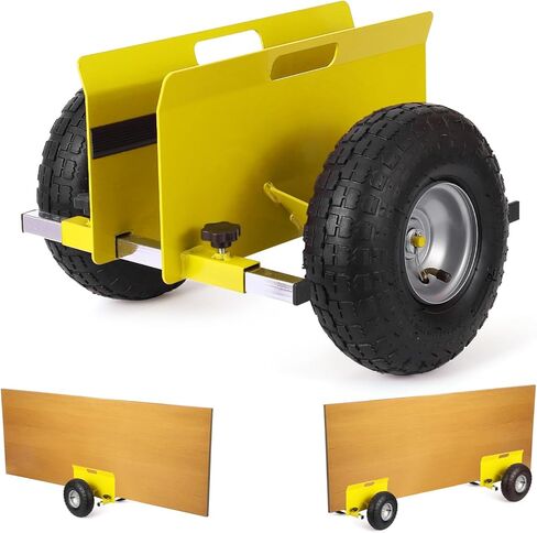 لوحة Garvee Dolly 600 LBS، محرك الحوائط الجافة القابل للتعديل مع إطارات مطاطية قابلة للنفخ مقاس 10 بوصات، لوح دوللي يتحرك على جميع التضاريس لألواح الحوائط الجافة ونقل مواد الباب in Kuwait