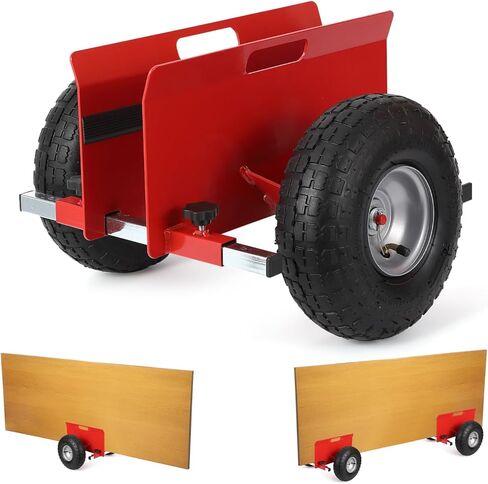 لوحة Garvee Dolly 600 LBS، محرك الحوائط الجافة القابل للتعديل مع إطارات مطاطية قابلة للنفخ مقاس 10 بوصات، لوح دوللي يتحرك على جميع التضاريس لألواح الحوائط الجافة ونقل مواد الباب in Kuwait