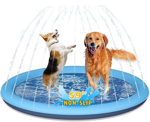 وسادة رش الكلاب ، 67 "حمام سباحة الرشاش غير المنقوش ، حصيرة مياه الحيوانات الأليفة في الهواء الطلق الصيفية ، وسادة رش للكلاب والأطفال in Kuwait