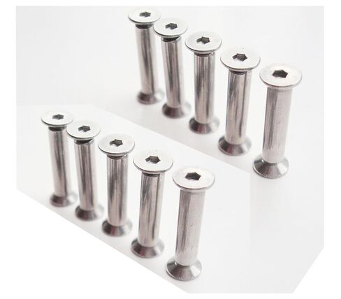 10 pcs Knife Handle Bolt Rivets Screw Fastener Nut and Bolt Assortment Sets, Hex Flat Head Screws for Blade Fixing in Kuwait