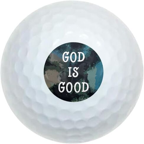 God is Good Christian Inspirational Religious Wilson Golf Balls 12 Pack, Regulation Size Full Color Premium Golf Balls in Saudi Arabia