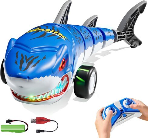 Remote Control Car for Boys 4-7, Amphibious RC Truck with Spray & Light, Remote Control Monster Truck Off-Road RC Cars for Boys Age 8-12, RC Cars for Adults Gift Toys 3-10 in Kuwait