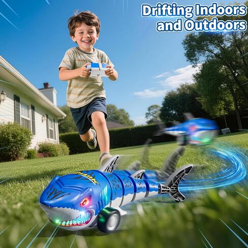 Remote Control Car for Boys 4-7, Amphibious RC Truck with Spray & Light, Remote Control Monster Truck Off-Road RC Cars for Boys Age 8-12, RC Cars for Adults Gift Toys 3-10 in Kuwait