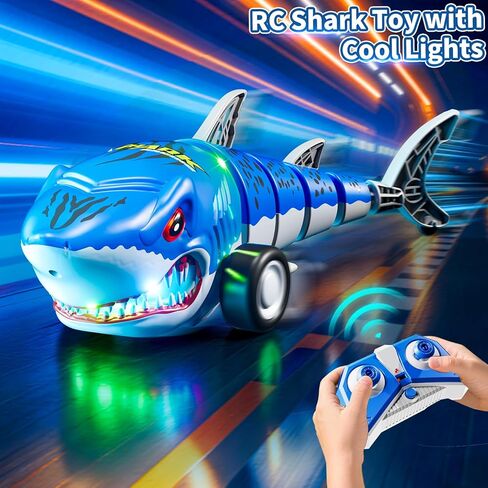 Remote Control Car for Boys 4-7, Amphibious RC Truck with Spray & Light, Remote Control Monster Truck Off-Road RC Cars for Boys Age 8-12, RC Cars for Adults Gift Toys 3-10 in Kuwait