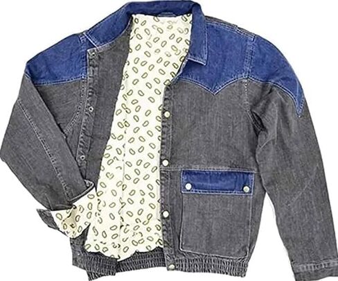 MUKHTALIF Black Denim Jacket Mens | Lightweight Trucker Jean Jacket For Men in Saudi Arabia