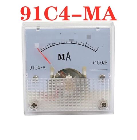 91C4 Ammeter DC Analog 1A 2A 3A 5A 10A 20A 30A 50A 100A 200A 300A 500A Panel Mechanical Pointer Type Amper 1Pcs(200) in Saudi Arabia
