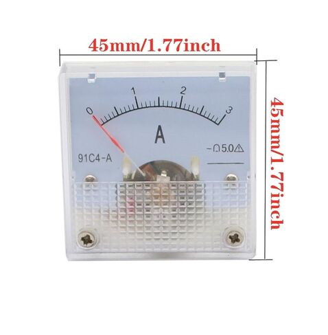 91C4 Ammeter DC Analog 1A 2A 3A 5A 10A 20A 30A 50A 100A 200A 300A 500A Panel Mechanical Pointer Type Amper 1Pcs(200) in Saudi Arabia