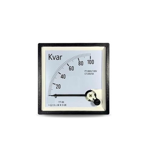 CP96 380 فولت/100 فولت ثلاث مراحل مؤشر الطاقة التفاعلية 200KVAR 300 كيلو فولت أمبير YT96 1 قطعة (التيار المتناوب 600 كيلوفار 1200-5A) in Saudi Arabia