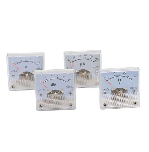 91C4 Ammeter DC Analog 1A 2A 3A 5A 10A 20A 30A 50A 100A 200A 300A 500A Panel Mechanical Pointer Type Amper 1Pcs(50) in Saudi Arabia