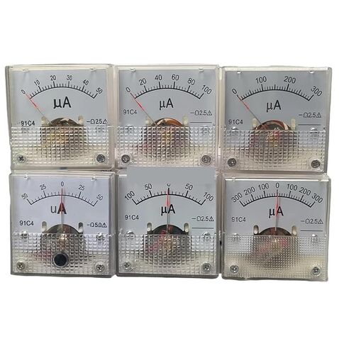 91C4-UA DC Pointer Type Ammeter 100UA-0-100UA 200UA-0-200UA 300UA-0-300UA/100UA/200UA/300UA/500UA 1Pcs(200UA -0-200UA) in Saudi Arabia