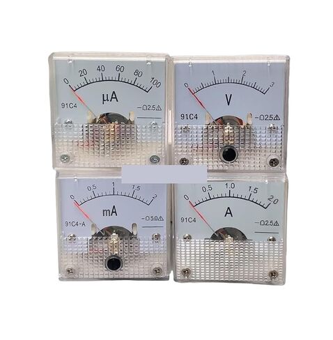 91C4-V/A/MA/UA DC Pointer Type Ammeter 10V 50V5A 10A 15A 10MA 20MA 100MA 50MA 50UA 100UA 250UA 200UA Analog Mechanics Plate Tabl 1Pcs(100UA) in Saudi Arabia