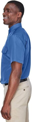 Harriton Men's Key West Short-Sleeve Performance Staff Shirt M POOL BLUE in Saudi Arabia
