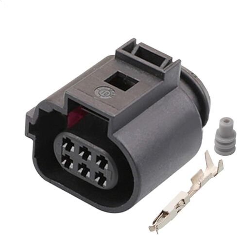 6-pin موضوع داخلي باب صمام موصل التوصيل 1J0973713G 42121200 (6p أنثى C، 50 مجموعة) in Kuwait