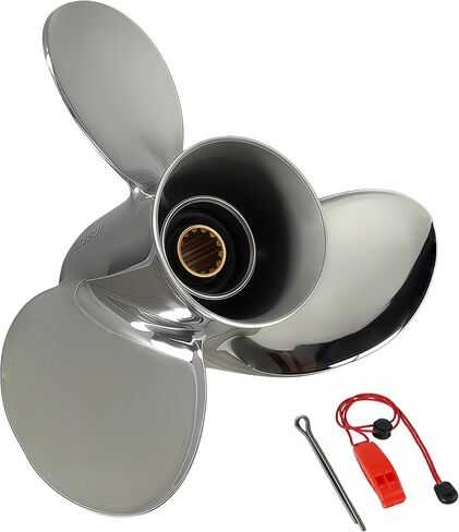 10 1/4X15-G,10 1/4X14-G,11X15-G for Yamaha 10 3/8x13,10 3/8x14,10 3/4x12,11 3/8x14, Stainless Outboard Propeller 25HP-60HP,13 Spline Tooth, RH in Kuwait
