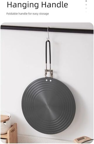 لوح توصيل حراري لموقد المطبخ للأواني مقاس 24 سم و28 سم، وواقي لوحة نقل الحرارة والذوبان (28 سم) in Kuwait