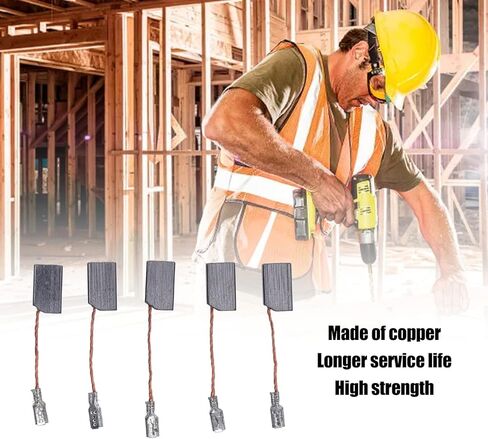 فرشاة كربون يدوية للحفر الكهربائي، مجفف شعر نحاسي عالي القوة، فرشاة كربون لطحن الزوايا لورشة العمل والاستخدام المنزلي in Kuwait