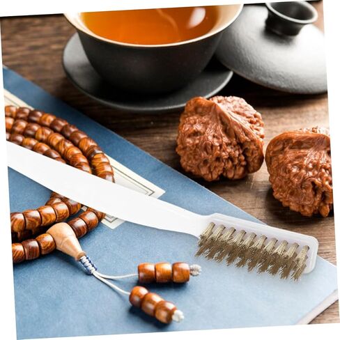 TIDTALEO 6pcs Small Wire Brush Precision Detailing Brushes for Cleaning Rust Grease and Welding Slag Ergonomic Grip for Collectibles Restoration in Saudi Arabia