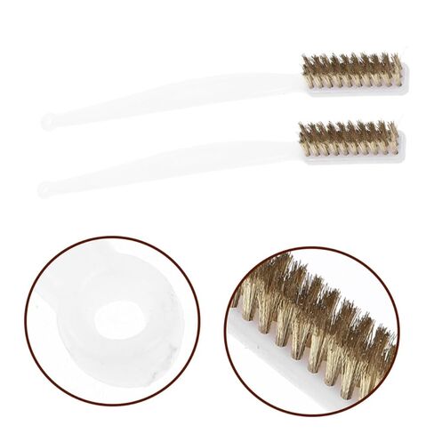 TIDTALEO 6pcs Small Wire Brush Precision Detailing Brushes for Cleaning Rust Grease and Welding Slag Ergonomic Grip for Collectibles Restoration in Saudi Arabia