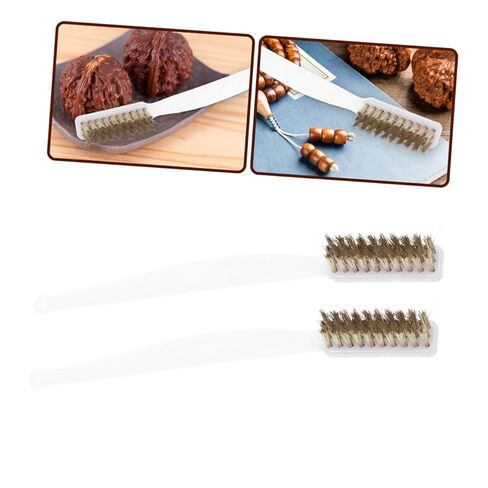 TIDTALEO 6pcs Small Wire Brush Precision Detailing Brushes for Cleaning Rust Grease and Welding Slag Ergonomic Grip for Collectibles Restoration in Saudi Arabia