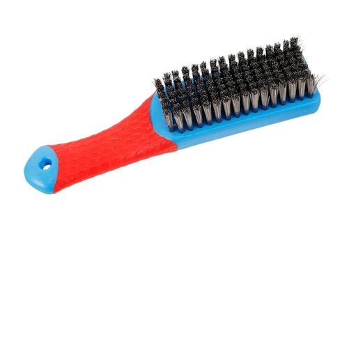 VALICLUD Ergonomic Steel Wire Brush with Handle Heavy Duty Scrub Brush for Cleaning of Rust Paint and More Versatile Hand Tool for Indoor Outdoor Use in Saudi Arabia