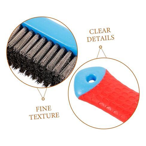VALICLUD Ergonomic Steel Wire Brush with Handle Heavy Duty Scrub Brush for Cleaning of Rust Paint and More Versatile Hand Tool for Indoor Outdoor Use in Saudi Arabia