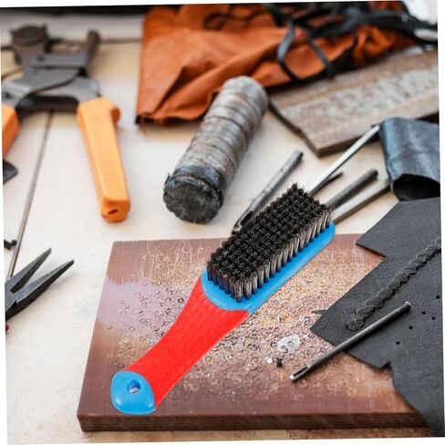 VALICLUD Ergonomic Steel Wire Brush with Handle Heavy Duty Scrub Brush for Cleaning of Rust Paint and More Versatile Hand Tool for Indoor Outdoor Use in Saudi Arabia