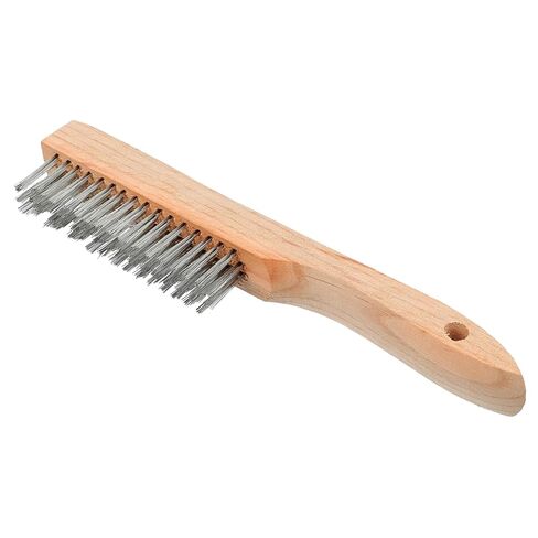 1pc Wooden Handle Wire Brush Durable Cleaning Tool for Rust Paint and Stain Removal Efficient Scrubbing Brush with Comfortable Grip for Heavy Duty Cleaning Tasks in Saudi Arabia