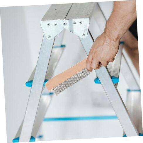 1pc Wooden Handle Wire Brush Durable Cleaning Tool for Rust Paint and Stain Removal Efficient Scrubbing Brush with Comfortable Grip for Heavy Duty Cleaning Tasks in Saudi Arabia