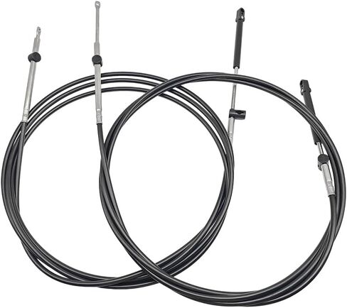 كابل التحكم في ناقل الحركة CC17914 متوافق مع محرك Mercury MerCruiser Marine Force الخارجي، كابل التحكم عن بعد من الجيل الأول بطول 14 قدم 600 أمبير قطعتان in Kuwait